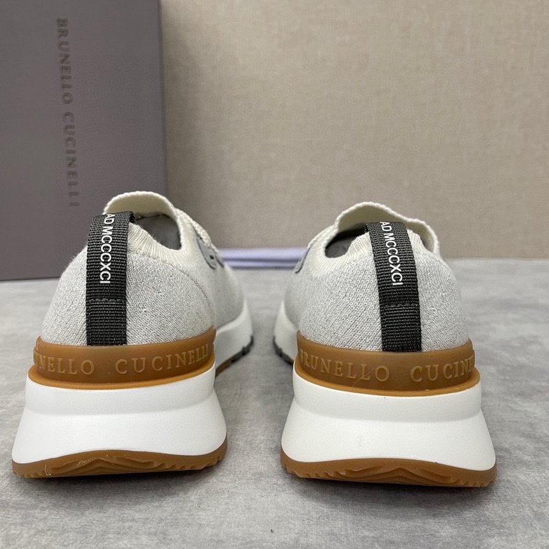 브루넬로 쿠치넬리 혼색 니트 운동화 001-218396