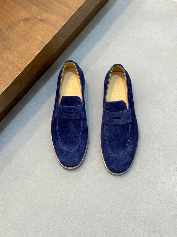 Brunello Cucinelli 스웨이드 로퍼 001-218465