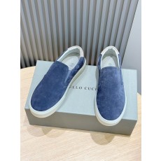 브루넬로 쿠치넬리 남성 스웨이드 로퍼 001-218497