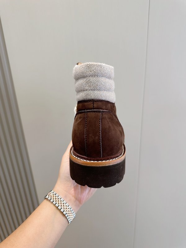 브루넬로 쿠치넬리 가을 겨울 스웨이드 등산 부츠 001-218593