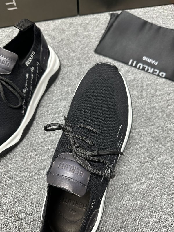 Berluti 섀도우 니트 스니커즈 001-218630