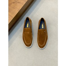ZILLI 프랑스 럭셔리 남성용 통기성 가죽 로퍼 001-218696