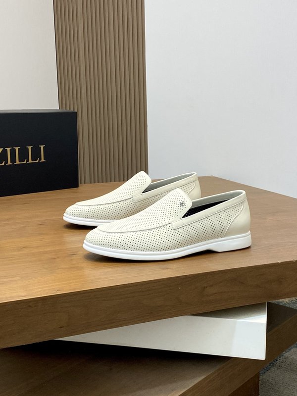 ZILLI 프랑스 럭셔리 남성용 통기성 가죽 신발 001-218721