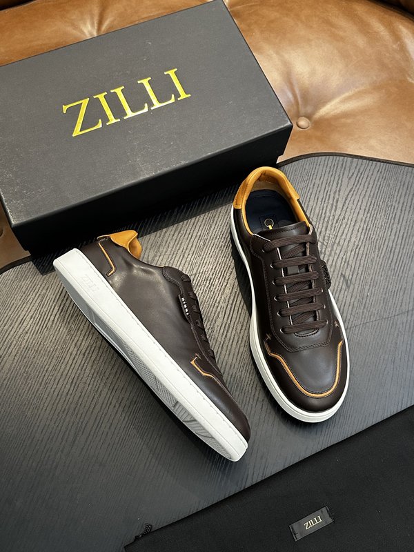 Zilli 이탈리아 남성 수제 송아지 가죽 구두 001-218723