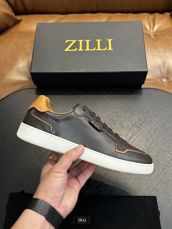 Zilli 이탈리아 남성 수제 송아지 가죽 구두 001-218723