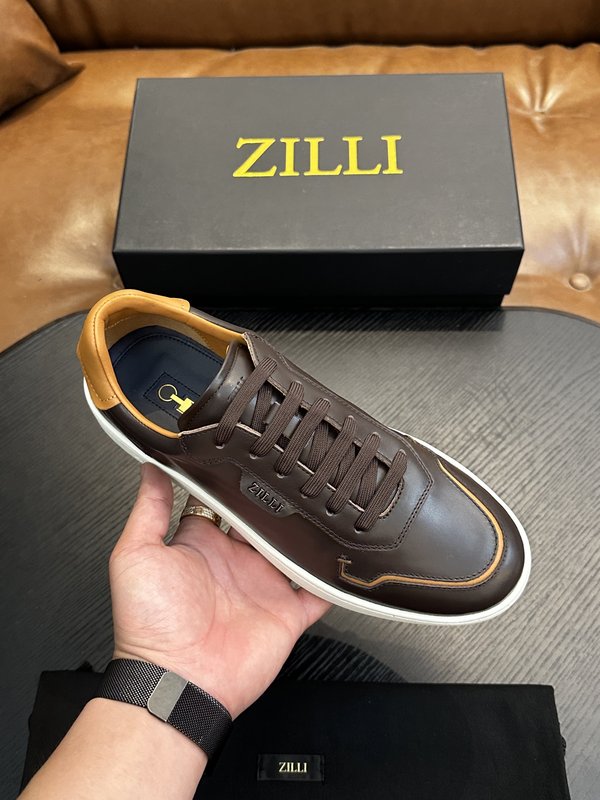 Zilli 이탈리아 남성 수제 송아지 가죽 구두 001-218723
