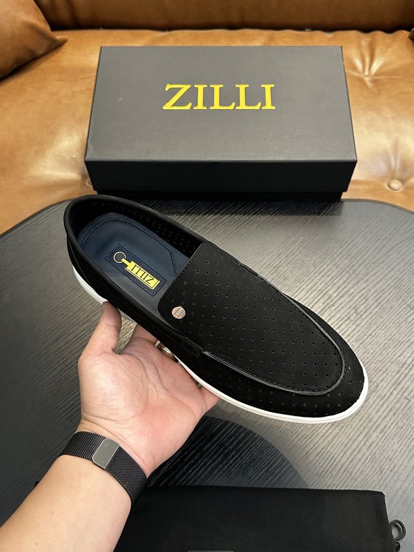 Zilli 이탈리아 남성 수제 송아지 가죽 구두 001-218724