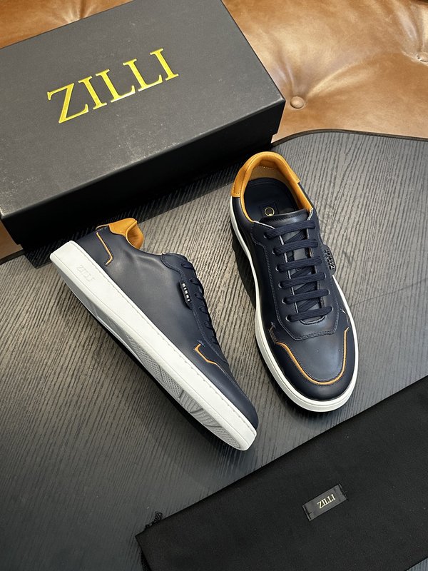 Zilli 이탈리아 남성 수제 송아지 가죽 구두 001-218731
