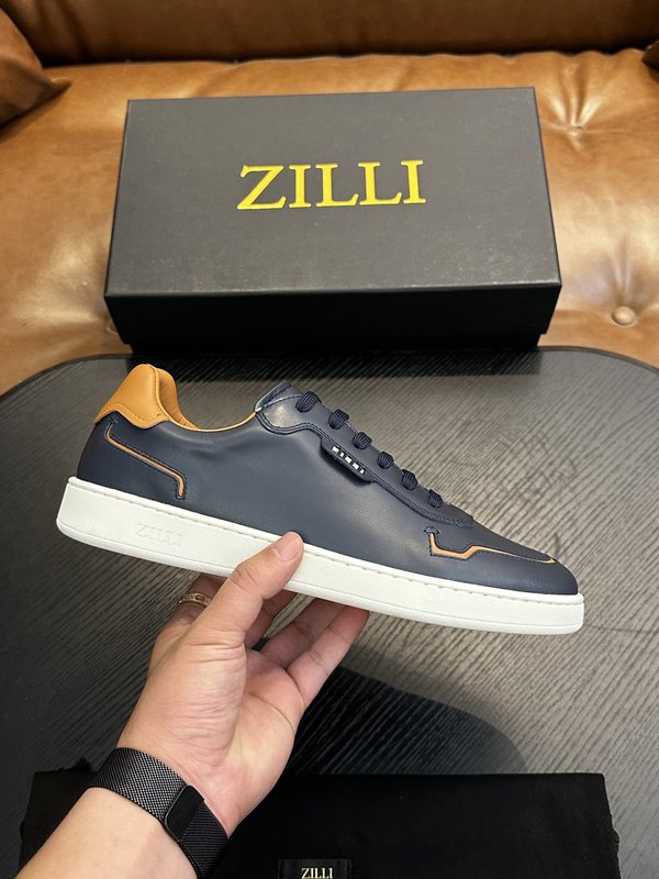 Zilli 이탈리아 남성 수제 송아지 가죽 구두 001-218731