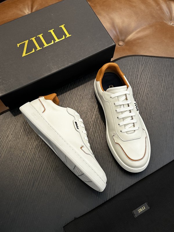 Zilli 이탈리아 남성 수제 송아지 가죽 신발 001-218732