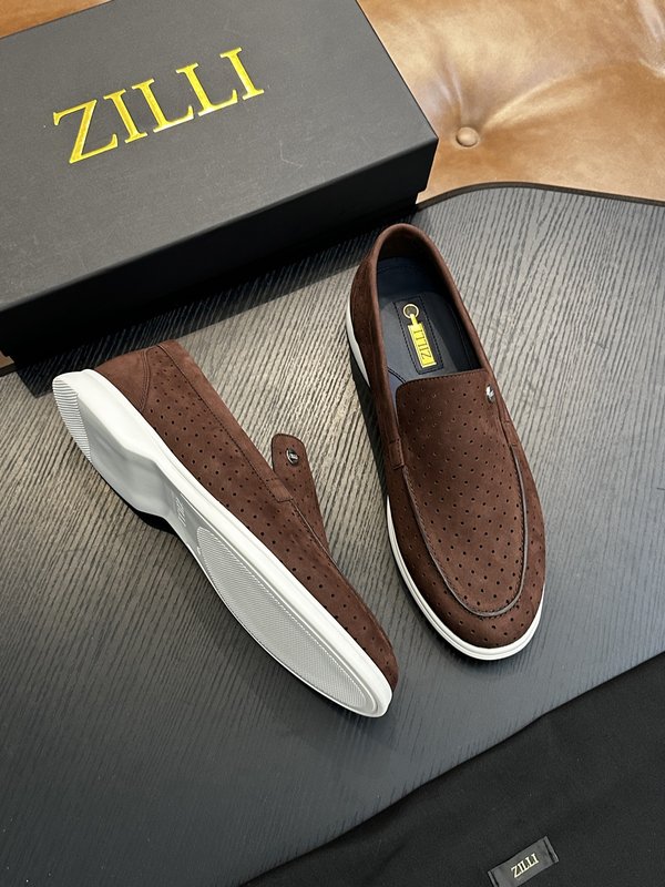 Zilli 이탈리아 남성 수제 송아지 가죽 구두 001-218733