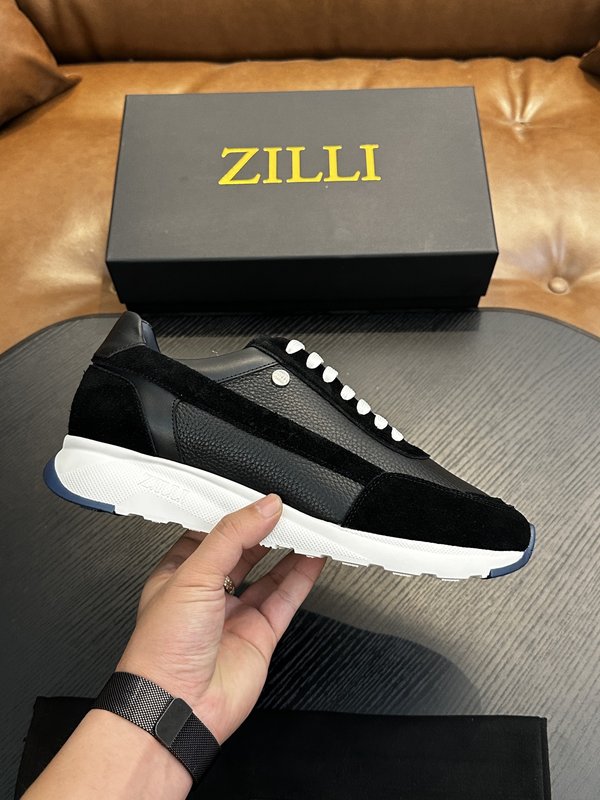 Zilli 이탈리아 남성 수제 송아지 가죽 구두 001-218734