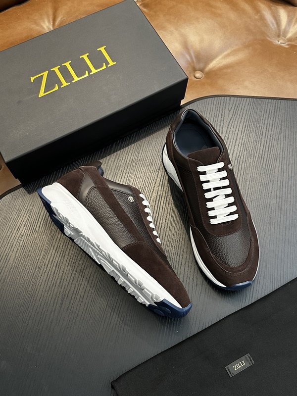 Zilli 이탈리아 남성 수제 송아지 가죽 구두 001-218735