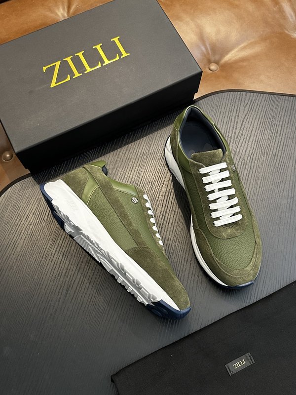 Zilli 이탈리아 남성 수제 송아지 가죽 구두 001-218737