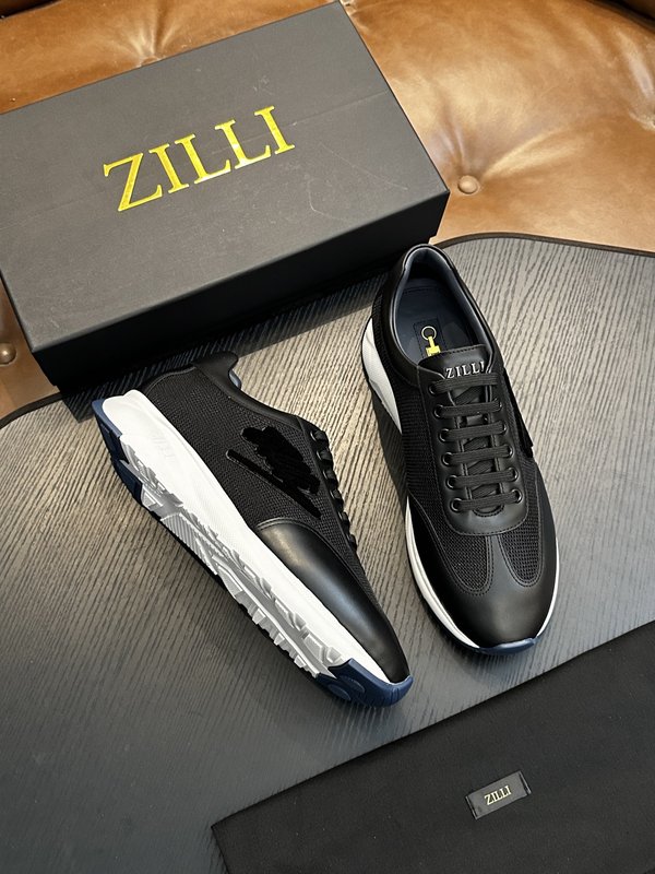 Zilli 이탈리아 남성 수제 송아지 가죽 구두 001-218738