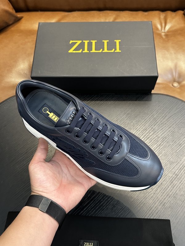 Zilli 이탈리아 남성 수제 송아지 가죽 구두 001-218739