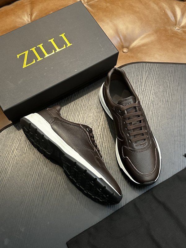 Zilli 이탈리아 남성 수제 송아지 가죽 구두 001-218745