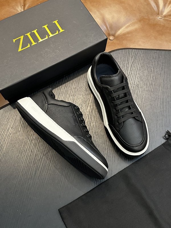 Zilli 이탈리아 남성 수제 송아지 가죽 구두 001-218748