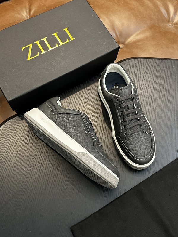 Zilli 이탈리아 남성 수제 송아지 가죽 구두 001-218749