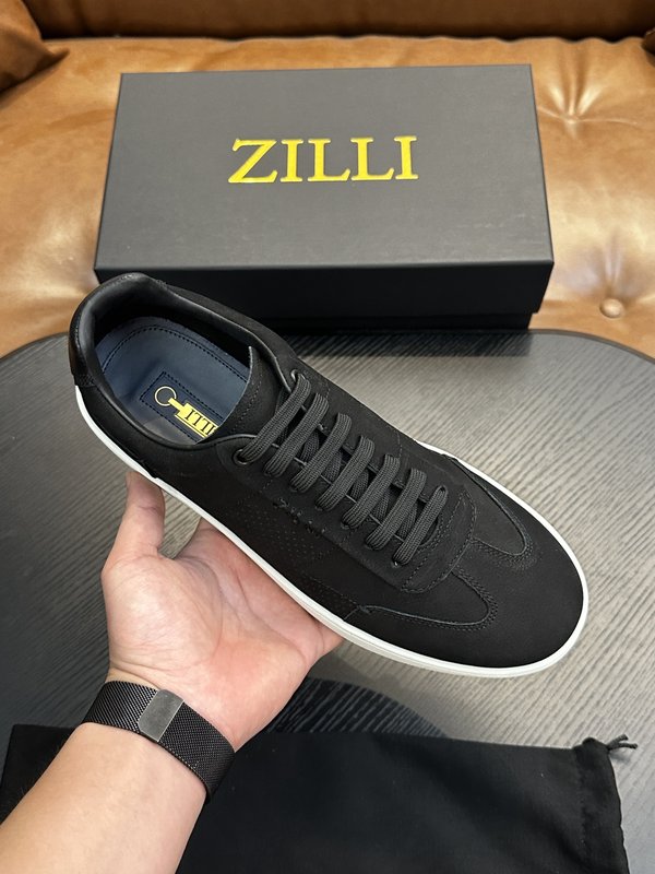 Zilli 이탈리아 남성 수제 송아지 가죽 신발 001-218751