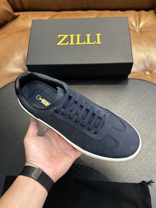 Zilli 이탈리아 남성 수제 가죽 캐주얼 슈즈 001-218752