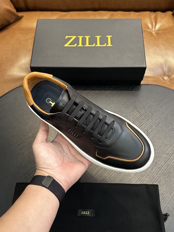 Zilli 이탈리아 남성 수제 송아지 가죽 구두 001-218753
