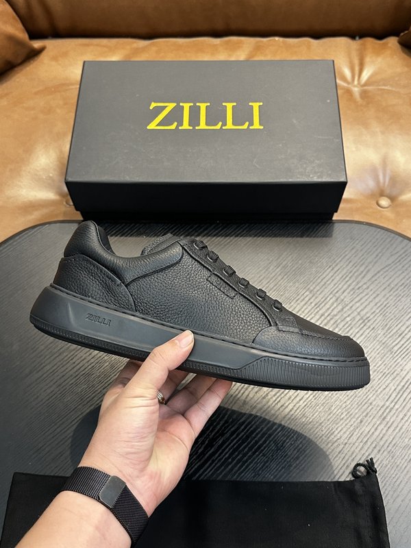 Zilli 이탈리아 남성 수제 송아지 가죽 구두 001-218756