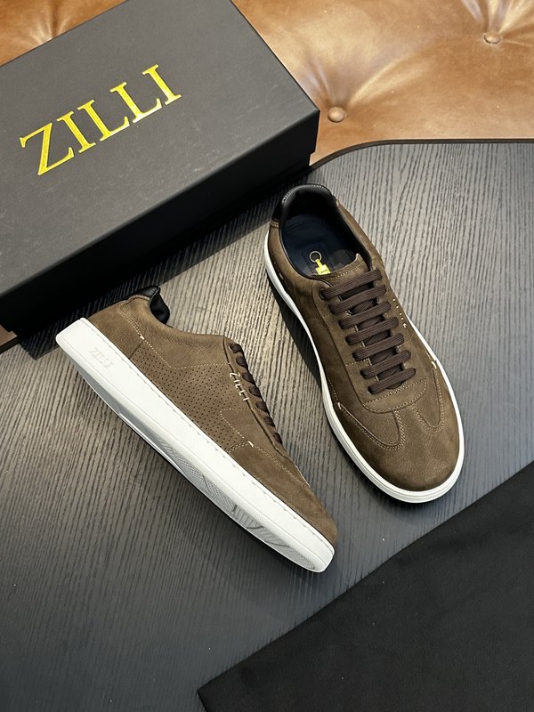 Zilli 이탈리아 남성 수제 송아지 가죽 신발 001-218759