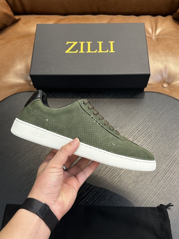 Zilli 이탈리아 남성 수제 송아지 가죽 신발 001-218760