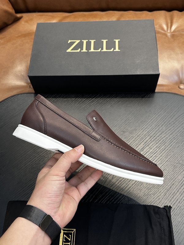 Zilli 이탈리아 남성 수제 송아지 가죽 구두 001-218763