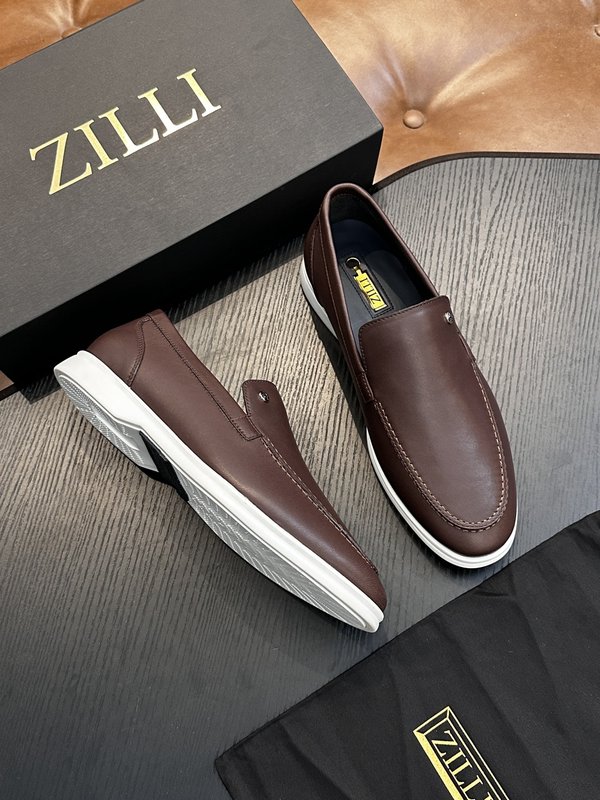 Zilli 이탈리아 남성 수제 송아지 가죽 구두 001-218763