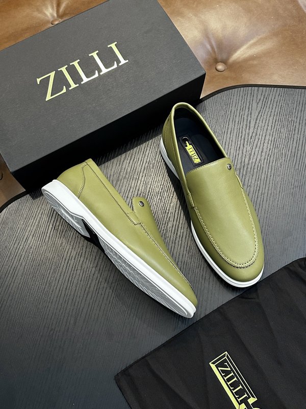 Zilli 이탈리아 남성 수제 송아지 가죽 구두 001-218764