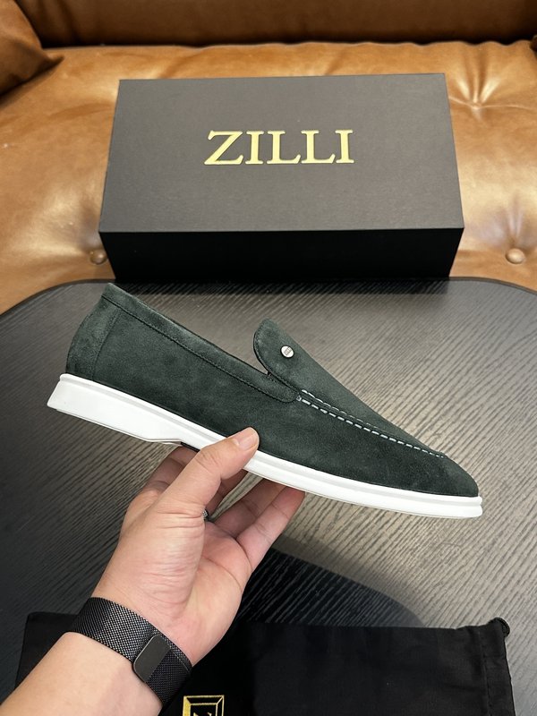 Zilli 이탈리아 남성 수제 송아지 가죽 구두 001-218766