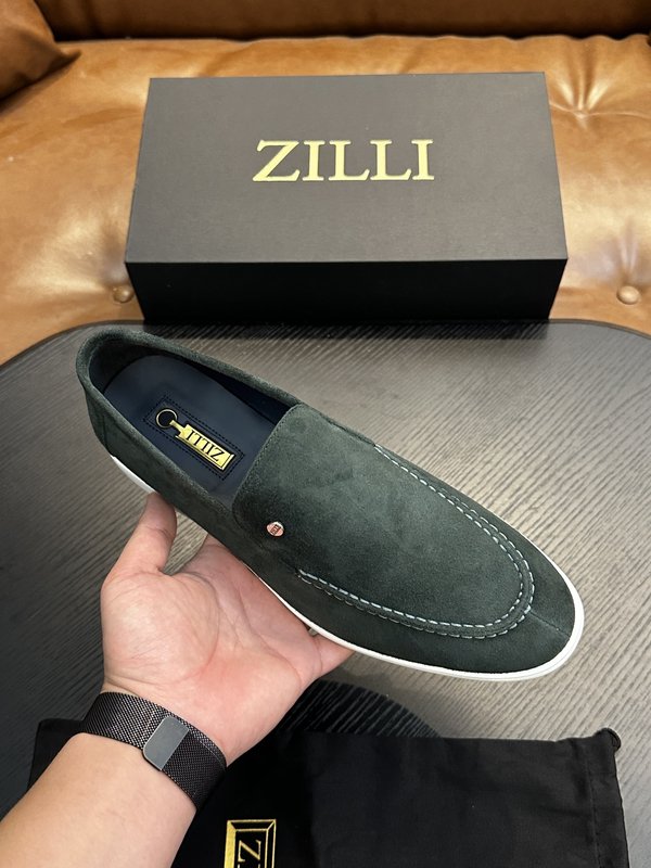 Zilli 이탈리아 남성 수제 송아지 가죽 구두 001-218766