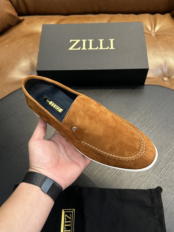 Zilli 이탈리아 남성 수제 송아지 가죽 구두 001-218767