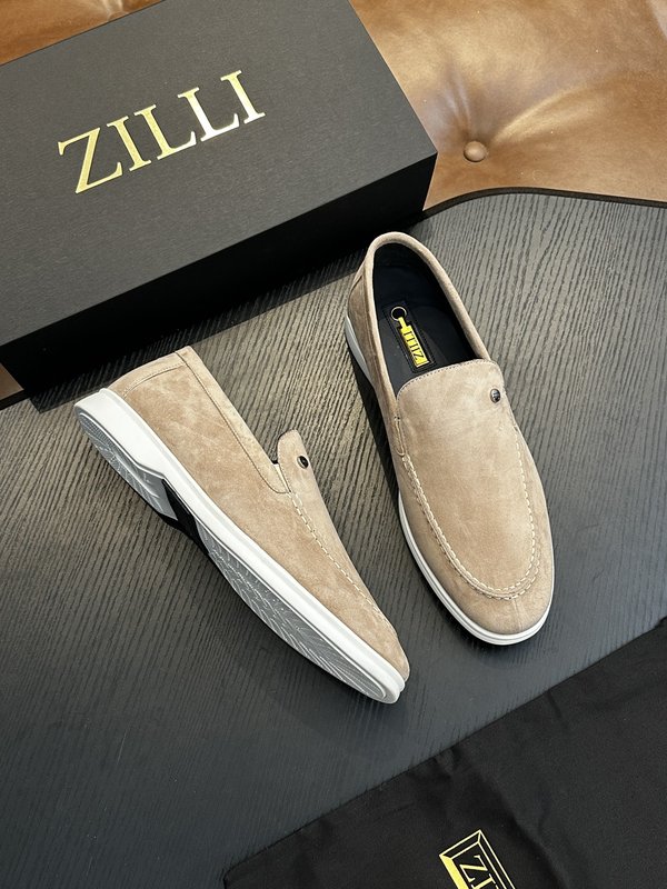 Zilli 이탈리아 남성 수제 송아지 가죽 구두 001-218768