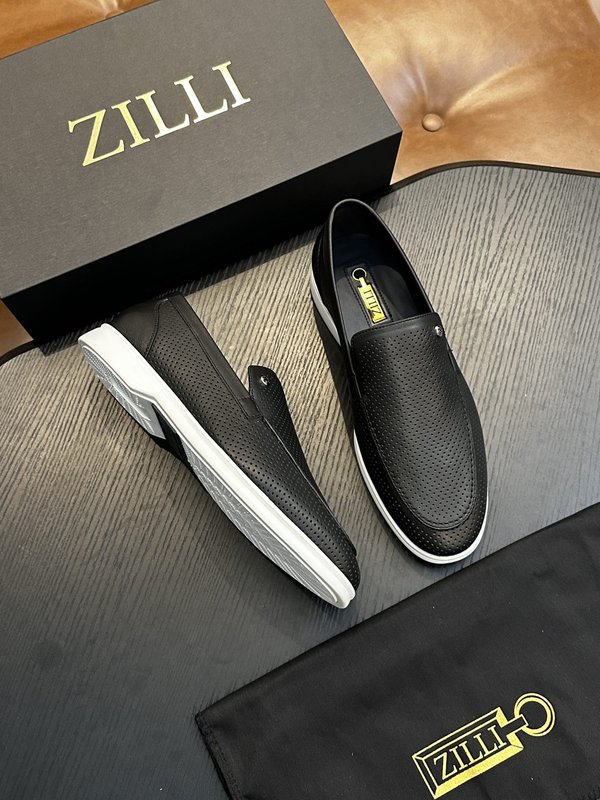 Zilli 이탈리아 남성 수제 송아지 가죽 구두 001-218769