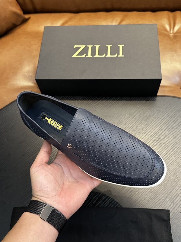 Zilli 이탈리아 남성 수제 송아지 가죽 구두 001-218770