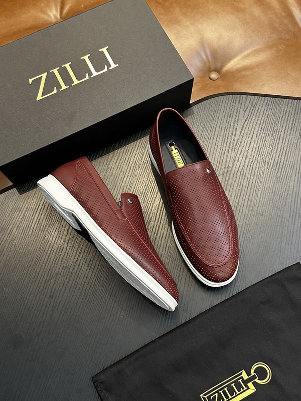Zilli 이탈리아 남성 수제 송아지 가죽 구두 001-218772