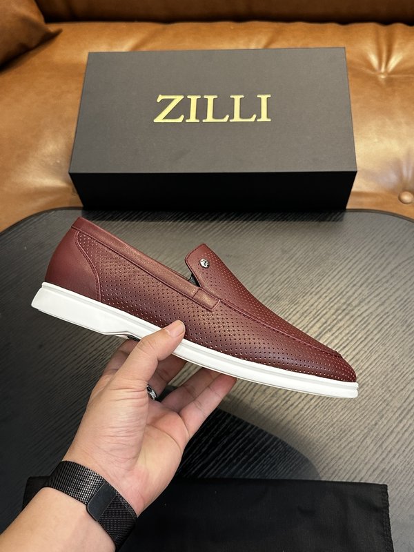 Zilli 이탈리아 남성 수제 송아지 가죽 구두 001-218772