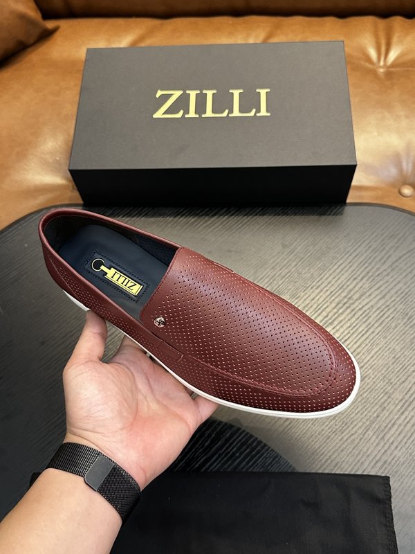 Zilli 이탈리아 남성 수제 송아지 가죽 구두 001-218772
