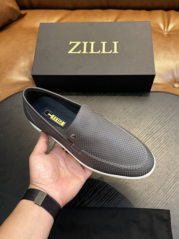 Zilli 이탈리아 남성 수제 가죽 구두 001-218773