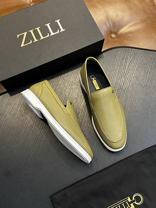 Zilli 이탈리아 남성 수제 송아지 가죽 로퍼 001-218774