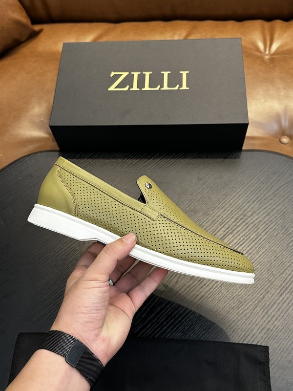 Zilli 이탈리아 남성 수제 송아지 가죽 로퍼 001-218774