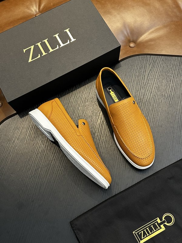 Zilli 이탈리아 남성 수제 송아지 가죽 구두 001-218775