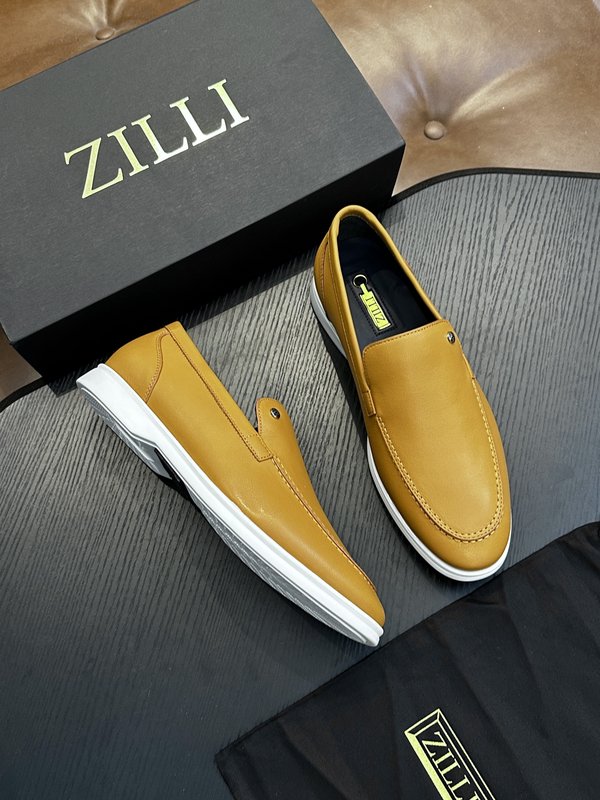 Zilli 이탈리아 남성 수제 송아지 가죽 로퍼 001-218779