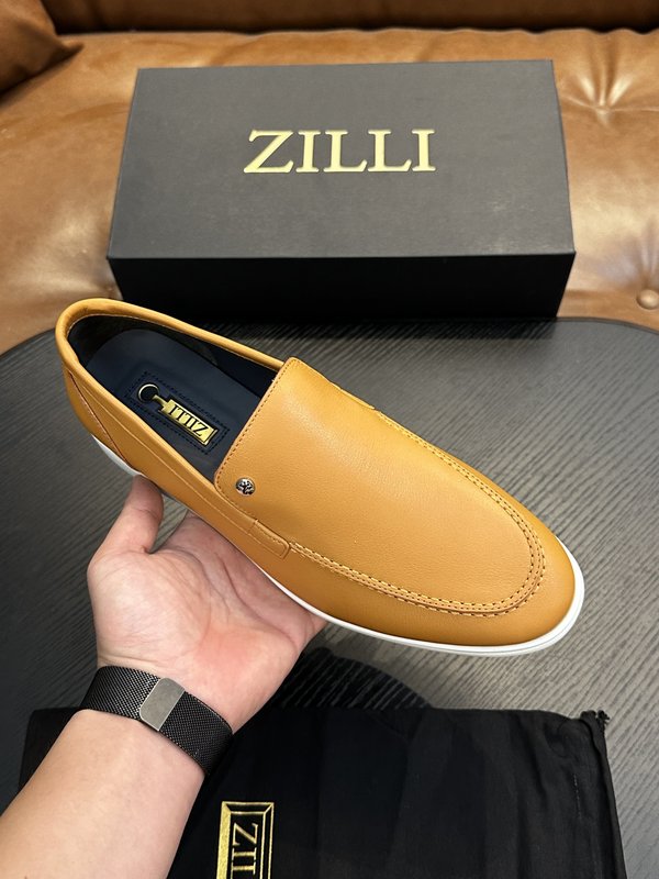Zilli 이탈리아 남성 수제 송아지 가죽 로퍼 001-218779
