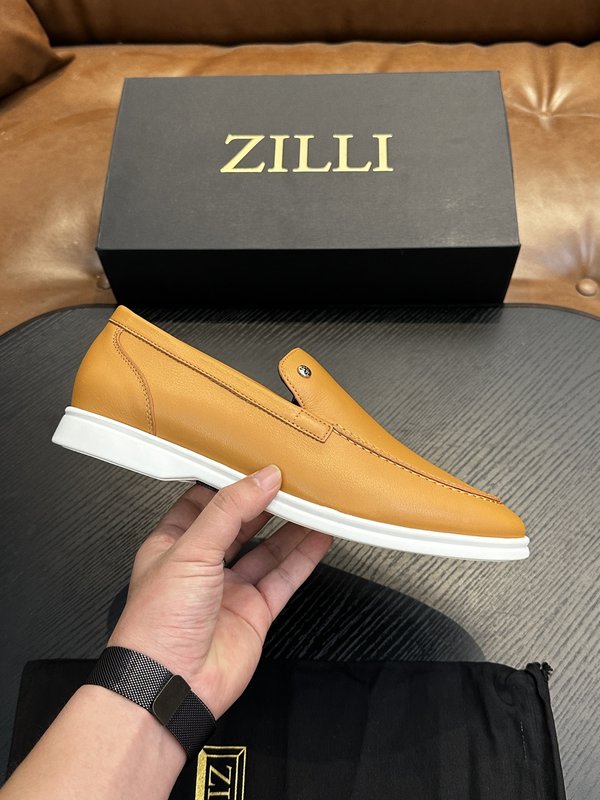 Zilli 이탈리아 남성 수제 송아지 가죽 로퍼 001-218779