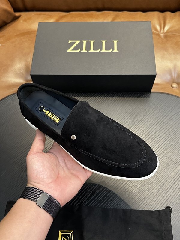 Zilli 이탈리아 남성 수제 송아지 가죽 구두 001-218780