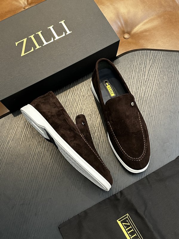 Zilli 이탈리아 남성 수제 송아지 가죽 구두 001-218781